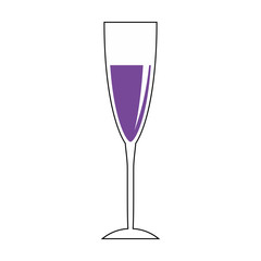 Wine glass cup icon vector illustration graphic design
