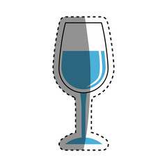 Wine glass cup icon vector illustration graphic design