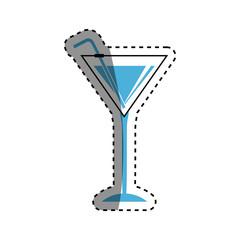 Cocktail glass cup icon vector illustration graphic design