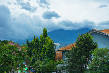 A view of mount Salak in Bogor java indonesia