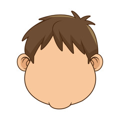 Boy icon. Kid childhood little and people theme. Isolated design. Vector illustration