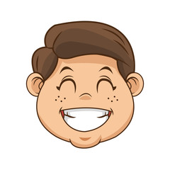 Boy icon. Kid childhood little and people theme. Isolated design. Vector illustration