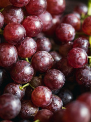 Red wine Grapes background