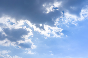 blue sky with clouds background