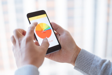 mobile phone in man's hand