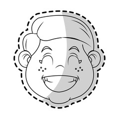 Boy icon. Kid childhood little and people theme. Isolated design. Vector illustration