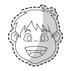 Boy icon. Kid childhood little and people theme. Isolated design. Vector illustration