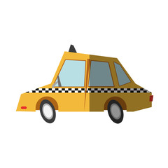 Taxi icon. Car transport vehicle and cab theme. Isolated design. Vector illustration