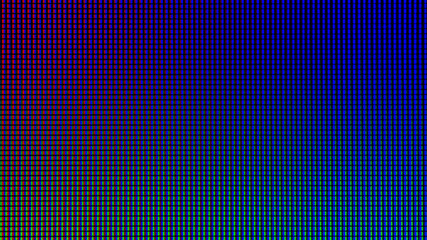 Closeup LED diode of LED TV, LED monitor screen display panel. Colorful LED screen background for design with copy space for text or image.