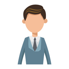 Man icon. Male avatar person people and human theme. Isolated design. Vector illustration