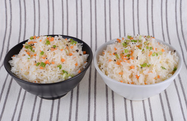 Fried rice with garlic butter
