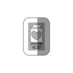 Smartphone icon. App media wearable technology and gadget theme. Isolated design. Vector illustration