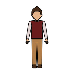 Man icon. Male avatar person people and human theme. Isolated design. Vector illustration