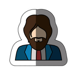 Man icon. Male avatar person people and human theme. Isolated design. Vector illustration