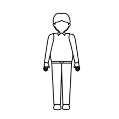 Man icon. Male avatar person people and human theme. Isolated design. Vector illustration