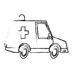 Ambulance icon. Medical health care hospital and emergency theme. Isolated design. Vector illustration
