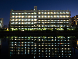 Fototapeta premium housing complex Night View 