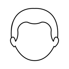 Man icon. Male avatar person people and human theme. Isolated design. Vector illustration