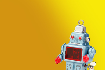 old classic tin robot