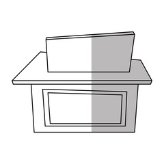 Store icon. Shop retail market and business theme. Isolated design. Vector illustration