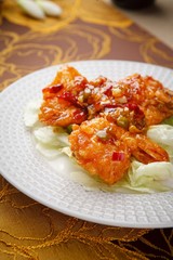  kkanpung saeu, Deep-fried Shrimp in Hot Pepper Sauce, 깐풍새우