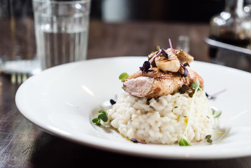risotto with duck
