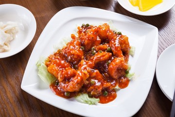 shrimp, seafood, 칠리새우, chili saeu, chili shrimp