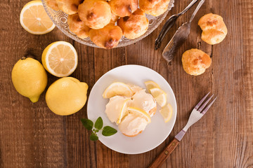 Lemon Profiteroles. 