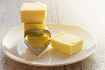 Form for cookies in the shape of heart