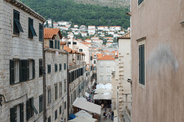Fototapeta na wymiar The architecture of the old town. Croatia, Dubrovnik