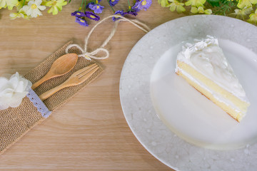 Coconut Cake Homemade. Homemade Cake.