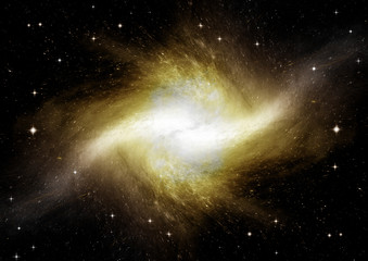 galaxy in a free space