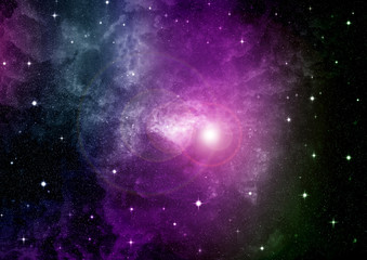 Obraz premium galaxy in a free space