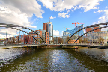 Fototapeta premium urban views to hamburg city, germany