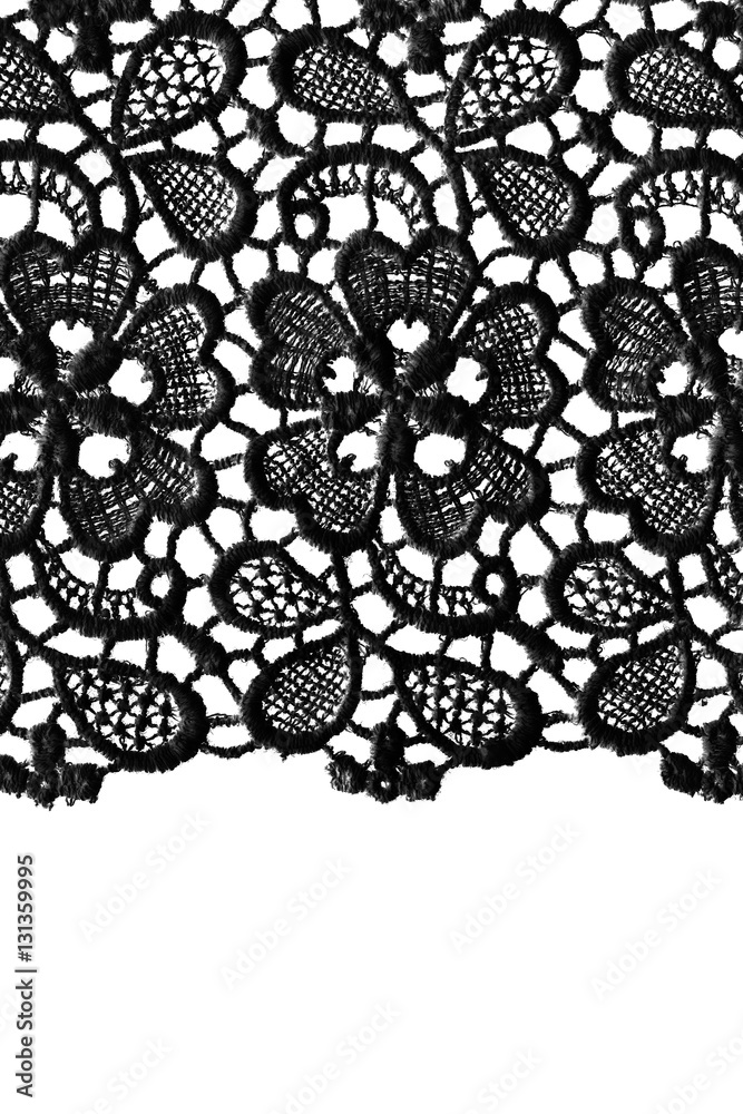 Wall mural Vintage black lace