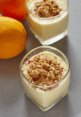 Fruit orange smoothie