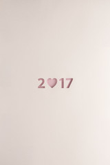 pink love 2017 card