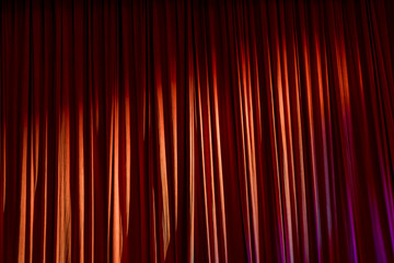 Curtain in the theatre.