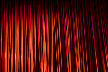 Curtain in the theatre.