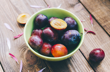 Plate With Plums