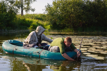 Fishing in the summer