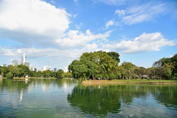 Fototapeta na wymiar Scenic View of Lumpini Park