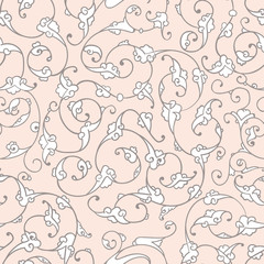 Rumi Iznik Seamless Pattern