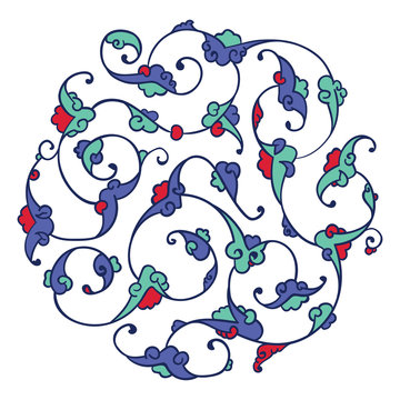 Rumi Iznik Circle Pattern