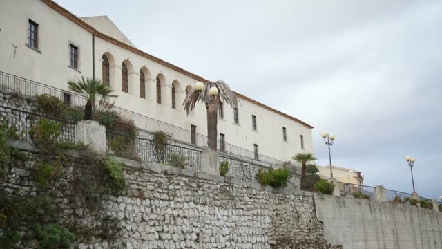 View of the Bombarde terrace in Gerace. 