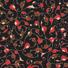 Fototapeta premium Rumi Iznik Seamless Pattern