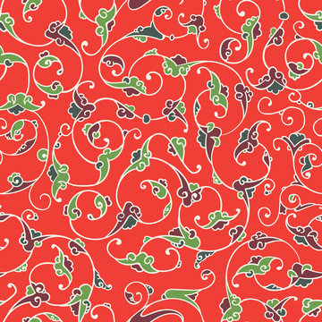 Rumi Iznik Seamless Pattern