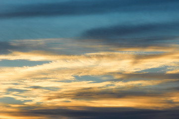 Naklejka na ściany i meble Texture, background. Clouds sunset dawn
