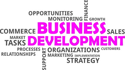 word cloud - business development