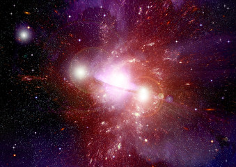 galaxy in a free space